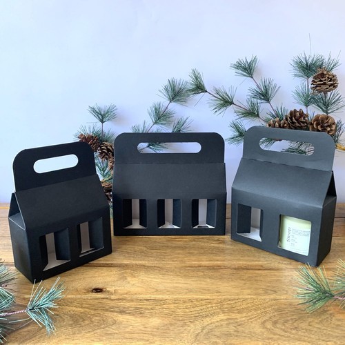 Kraft eco black jar - kraft, candle