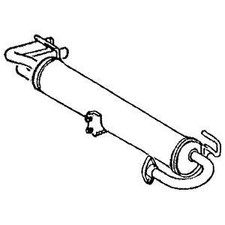 Exhaust Tail Pipe With Back