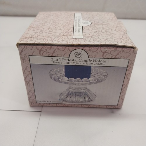 Glass pedestal candle - 1,