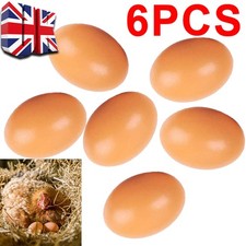 6PCS Fake Wooden Chicken Eggs