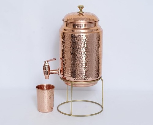 Pure hammered copper water - copper,