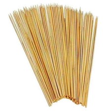 150 PACK Long Wooden Bamboo BBQ Barbecue Food Kebab Sticks Skewers 30cm