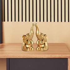 2Pcs Mini Elephant Statues
