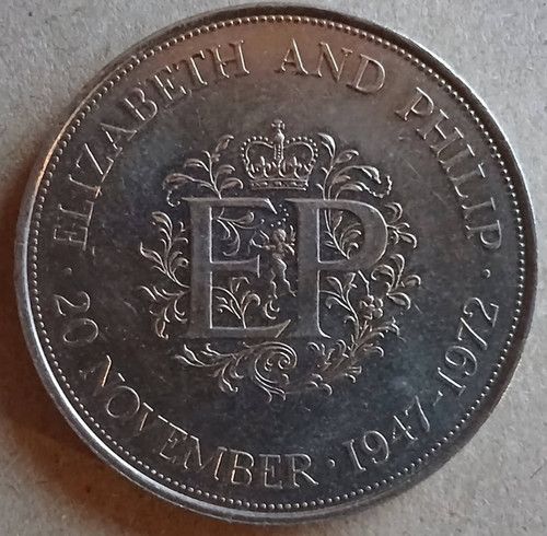 1972 25p crown queen - 25p,