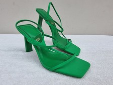 Zara Green Square Toe Strappy