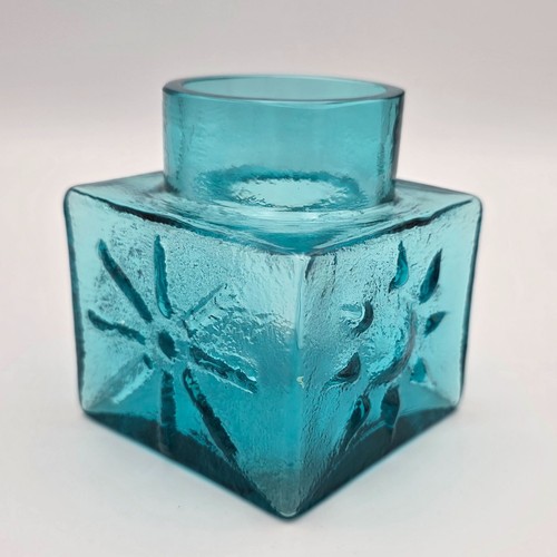 Mcm dartington blue glass - dartington, cube