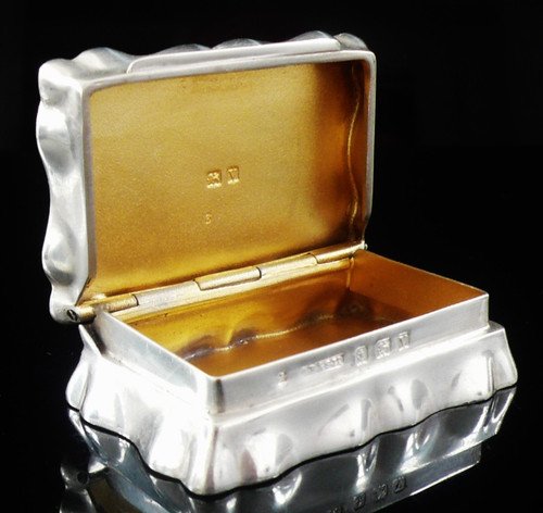 Sterling silver snuff box s - silver,