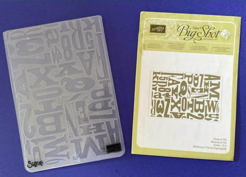 Stampin big shot alphabet - stampin',