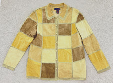 Vintage Patchwork Suede Jacket