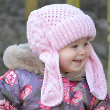 Knitting Pattern - Winterberry Earflap Hat (Toddler to Child sizes)