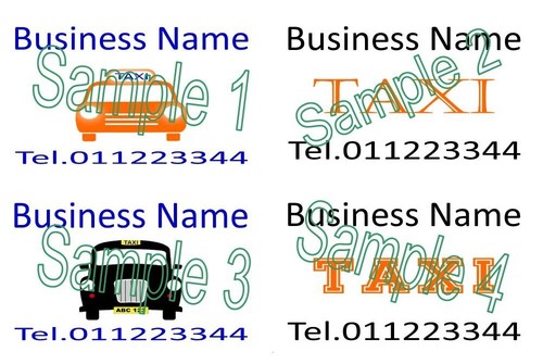 Business cards taxi car - cards,