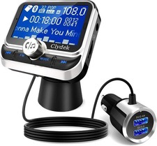 Clydek Car FM Transmitter BC36LQ, Bluetooth 5.0 Wireless Car Adapter (CH68)