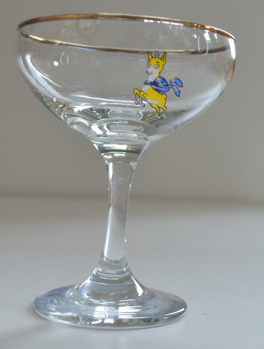 Vintage 1970 babycham glass - 1970's,