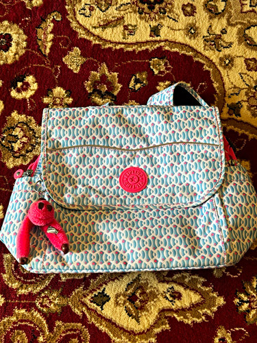 Kipling blue pink animal - &,
