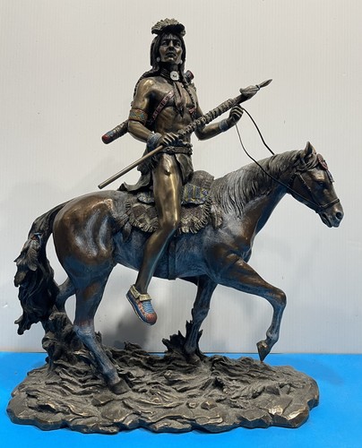 Vintage resin warrior horse - vintage, on