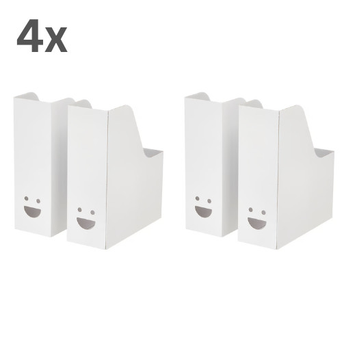 Ikea tjabba white magazine - 4x,
