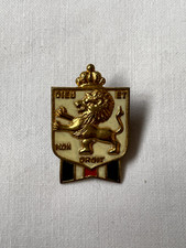 Vintage 1940s WW2 Brass Enamel