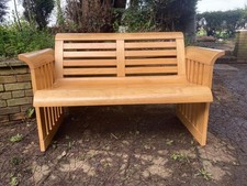 SUPERB Maplewood  Bench Settle