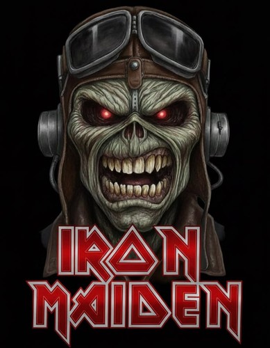 Iron maiden skull band - maiden,