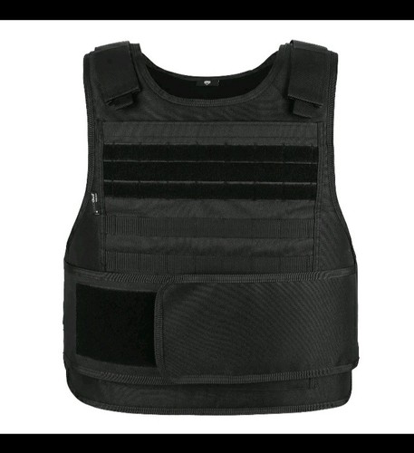 Black body armour stab - black, proof