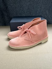 Clarks Originals UK 6 d EU 39.5 Women's Coral Pink Suede Desert Boots New