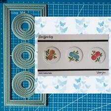 Slimlines Circles Metal Cutting Dies Scrapbooking Album Card Embossing Stencils 