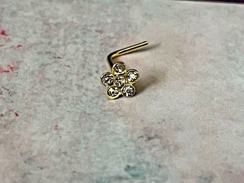 Flower nose stud carat - flower,