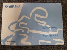 2020 Yamaha YZF-R3 ABS Motorcycle Owner Operator Manual LIT-11626-33-12