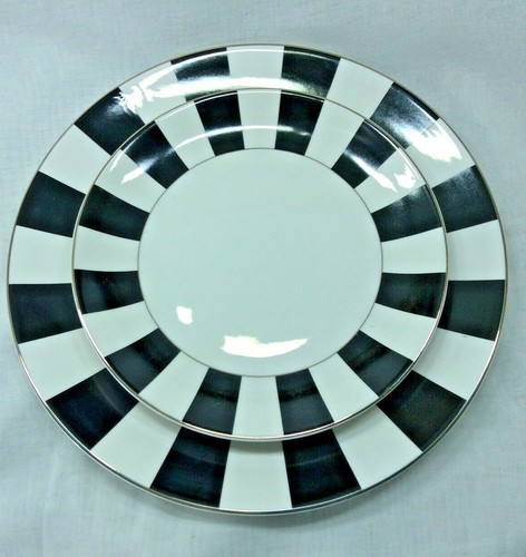 Set black and white stripy - black,