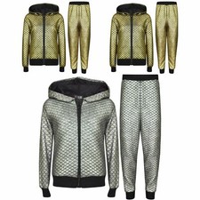 Kids Girls Tracksuit Shiny