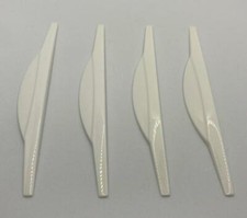 4x WHITE ABS Door Boot Guard
