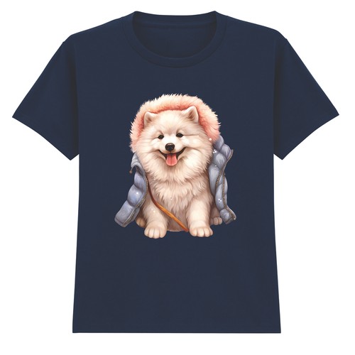 Fluffy samoyed puppy dog - fluffy,