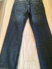 Gents Next boot cut blue jeans, button fly size 36/31