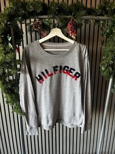 Ladies  Tommy Hilfiger grey loungewear knit top light jumper size small