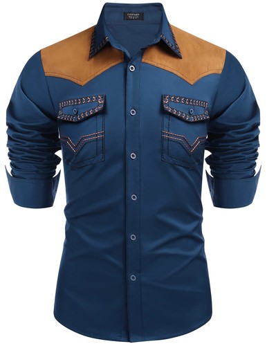 Mens shirt western cowboy - mens,