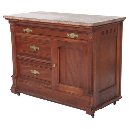 Antique eastlake walnut burl - walnut, &