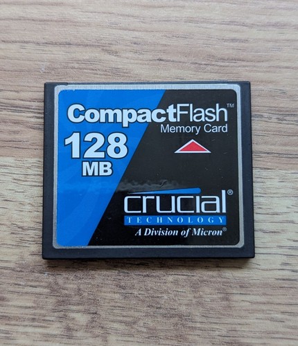 Crucial compact flash - compact, 128mb