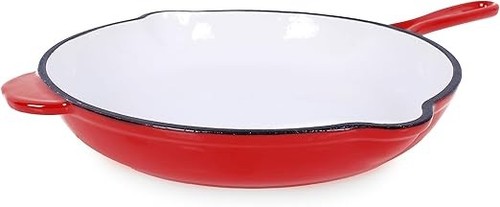 Cast iron frying pan with - cast,