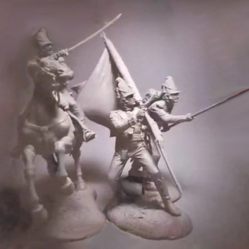 54mm resin model - resin,