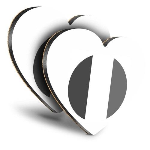 Heart mdf coasters bw - heart,