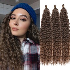 22" Deep Wave Crochet Hair