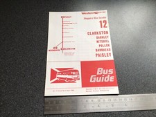Western Scottish Bus Group Route 12 Timetable April 1982 Clarkston Paisley