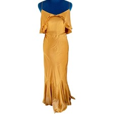 ASOS Gold Satin Retro Flapper