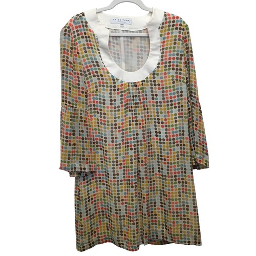 Trina turk 100 silk - turk, dot