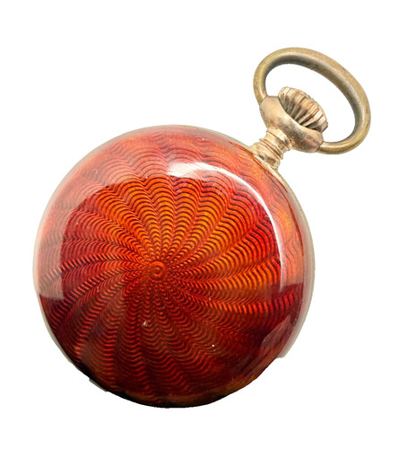 Antique silver case - case, red