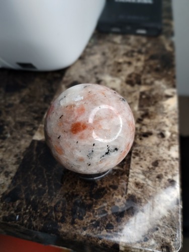 Sunstone sphere with clear