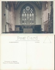 Interior of church with stained glass windows Pembroke Mendus Architecture