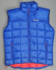 BERGHAUS Hydrodown 600 Gilet Men's XL Blue Insulated Body Warmer Pertex Quantum