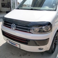 Cappafe Bonnet Protector Bug Guard Black ABS For VW Transporter T5.1 2011-2015
