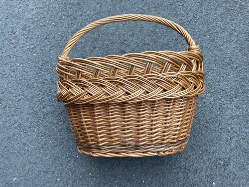 Vintage wicker shopping basket - wicker,